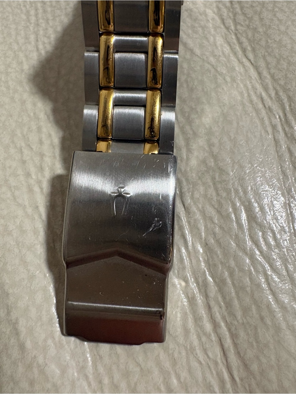 Bulova Two-Tone Gold and Silver Watch with Black Dial - Picture 7 of 10